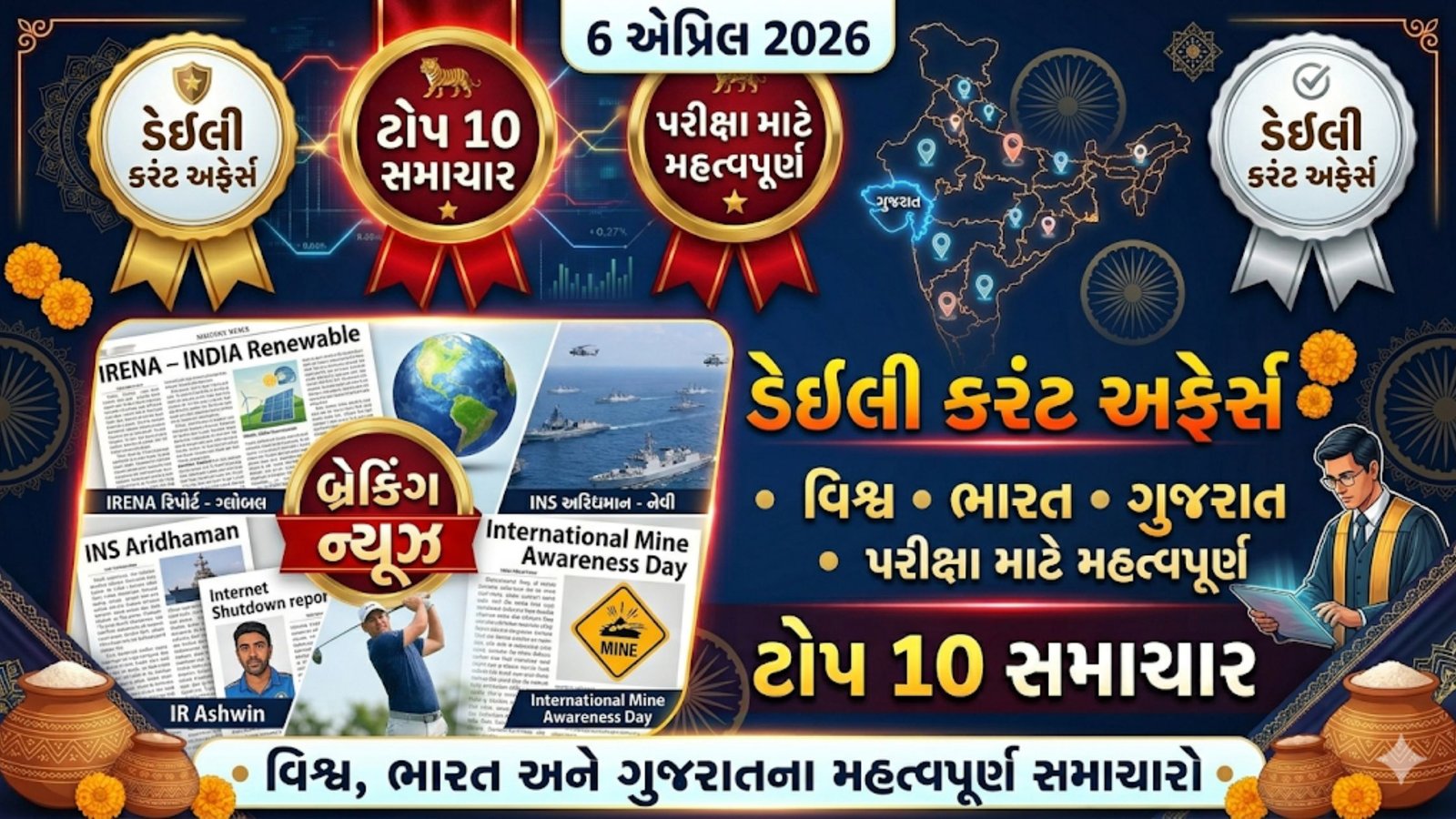 6 એપ્રિલ 2026 Daily Current Affairs