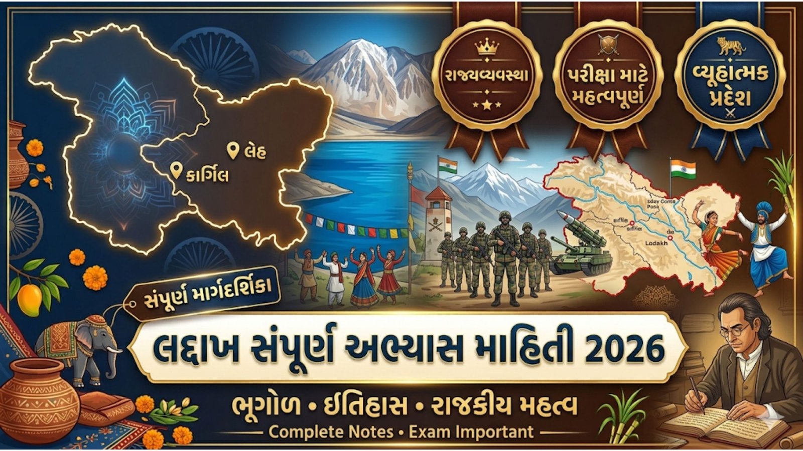 લદ્દાખ સંપૂર્ણ અભ્યાસ માહિતી 2026